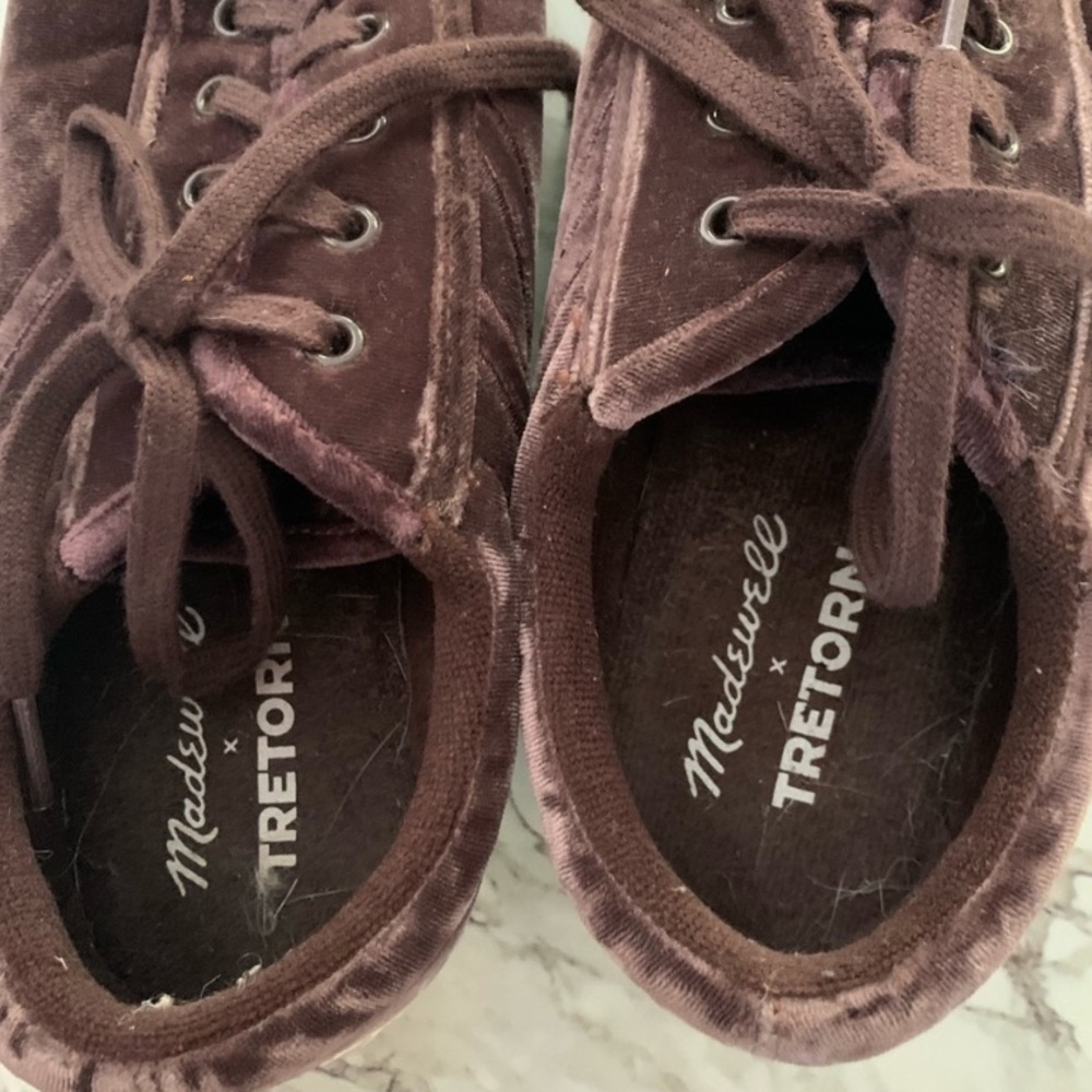 Madewell x Tretorn Nylite Plus velvet sneakers - Picture 4 of 7